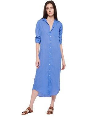 Frank & Eileen | Dresses | Frank Eileen Rory Maxi Shirtdress Linen Green  Multi Stripe Dress Size M | Poshmark